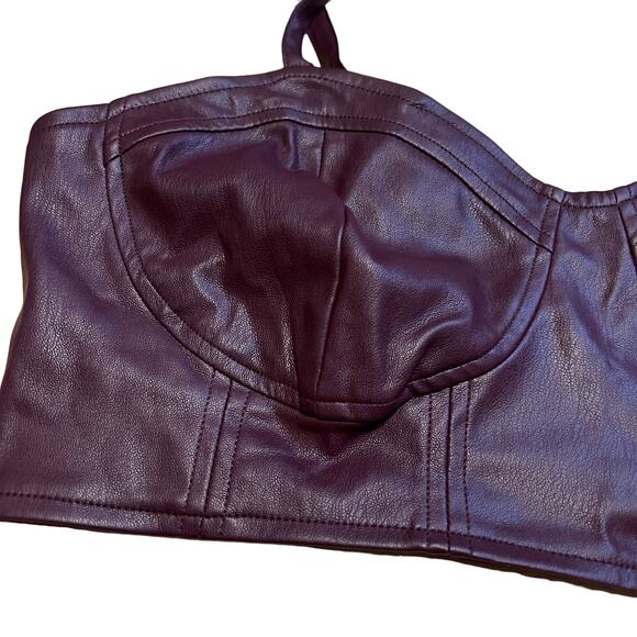 Future Collective with Reese Blutstein Women's Faux Leather Top - Size XXL - NWT - Picture 3 of 10